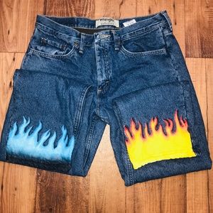High waisted jeans